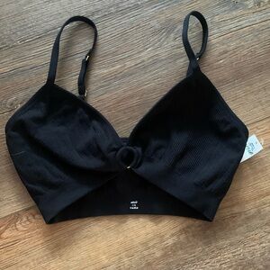 NWT Aerie ribbed seamless keyhole bralette intimates
